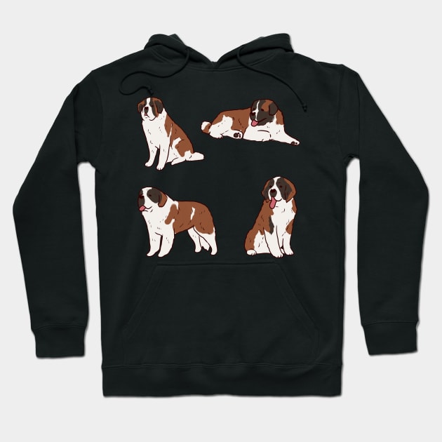 Saint Bernard illustration pack Hoodie by Mayarart